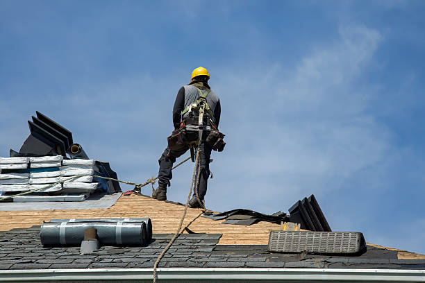 Professional Metal Roofing technician working in Pomona, NY